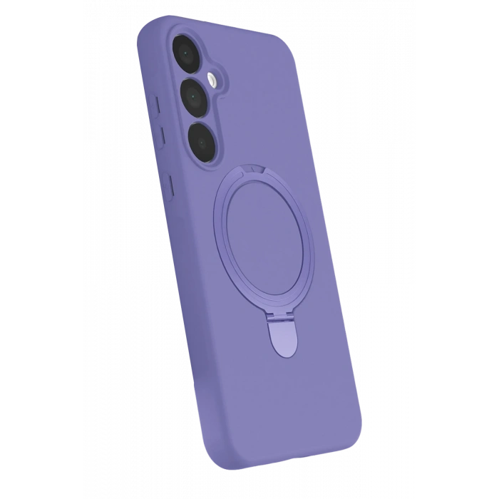Newface Samsung Galaxy A55 5G Regal Magsafe Standlı Kapak - Lila