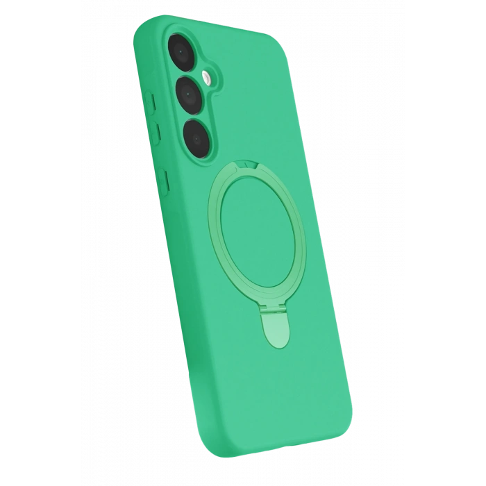 Newface Samsung Galaxy A55 5G Regal Magsafe Standlı Kapak - Yeşil