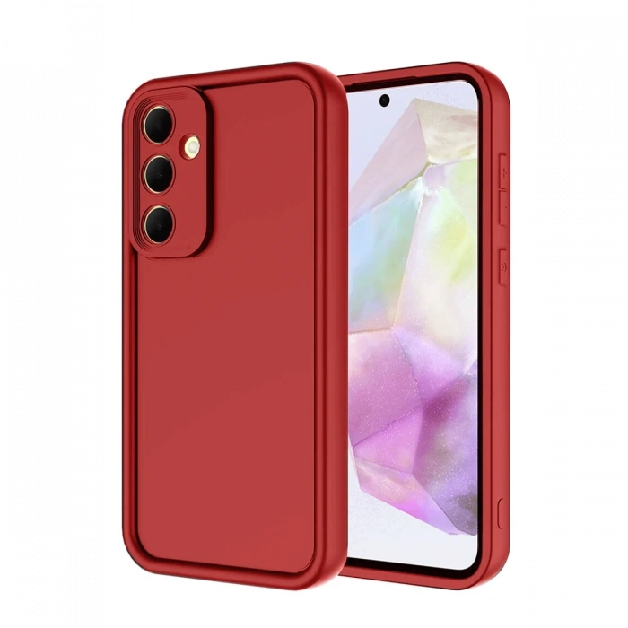 Newface Samsung Galaxy A56 Kılıf Viera Silikon - Kırmızı