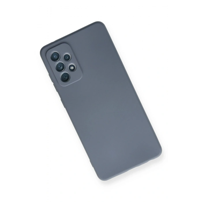 Newface Samsung Galaxy A72 Kılıf Nano içi Kadife Silikon - Gri