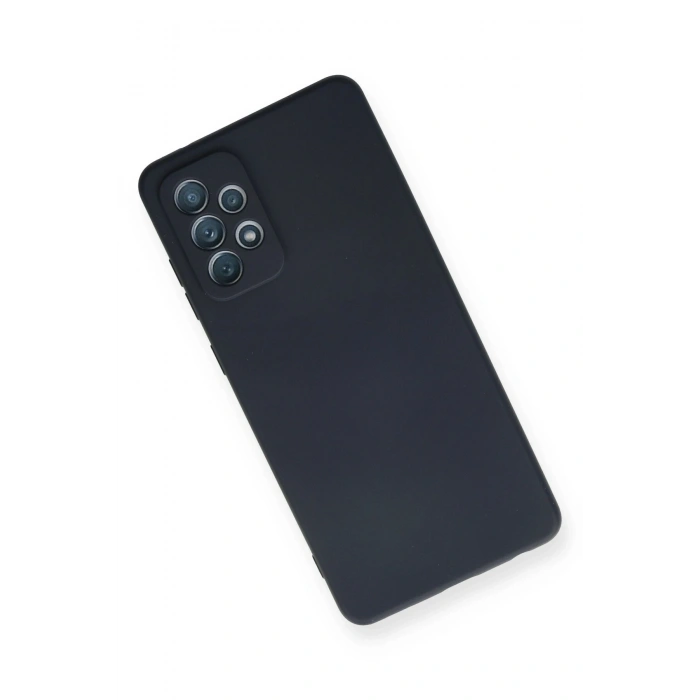 Newface Samsung Galaxy A72 Kılıf Nano içi Kadife Silikon - Lacivert