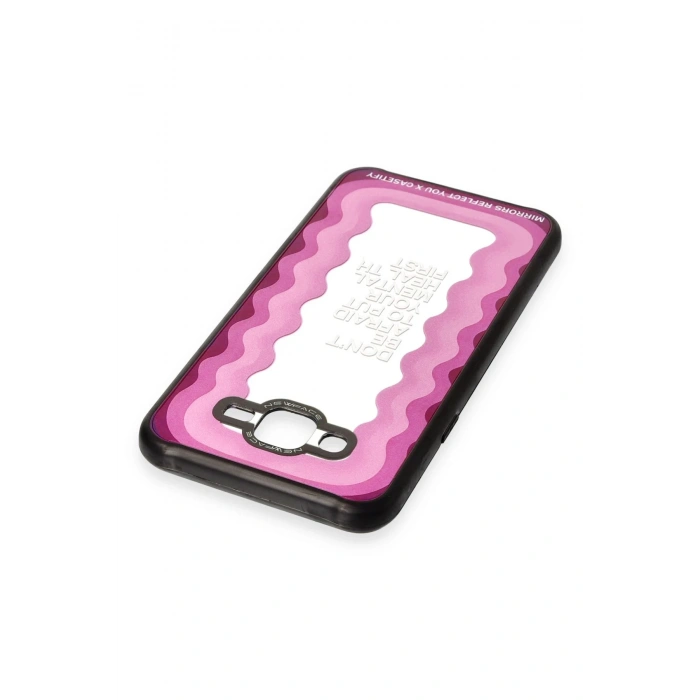 Newface Samsung Galaxy J7 Kılıf Mirror Desenli Kapak - Mirror - 11