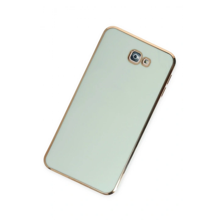 Newface Samsung Galaxy J7 Prime Kılıf Volet Silikon - Açık Yeşil