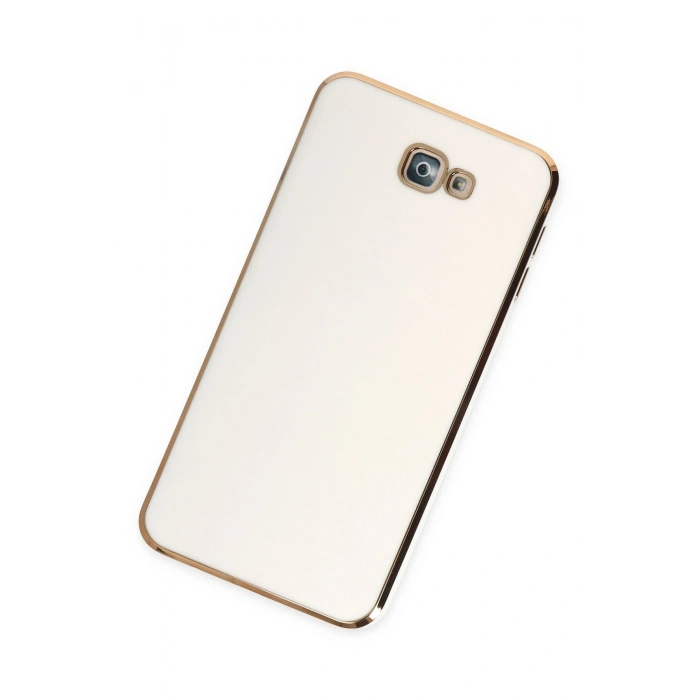 Newface Samsung Galaxy J7 Prime Kılıf Volet Silikon - Beyaz