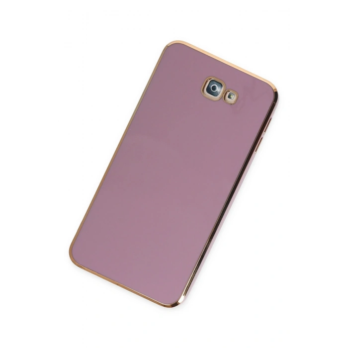 Newface Samsung Galaxy J7 Prime Kılıf Volet Silikon - Mor