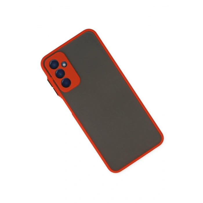 Newface Samsung Galaxy M13 Kılıf Montreal Silikon Kapak - Kırmızı