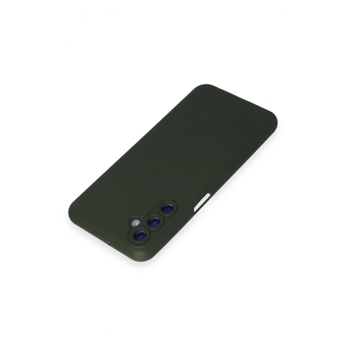 Newface Samsung Galaxy M14 5G Kılıf Nano içi Kadife Silikon - Koyu Yeşil