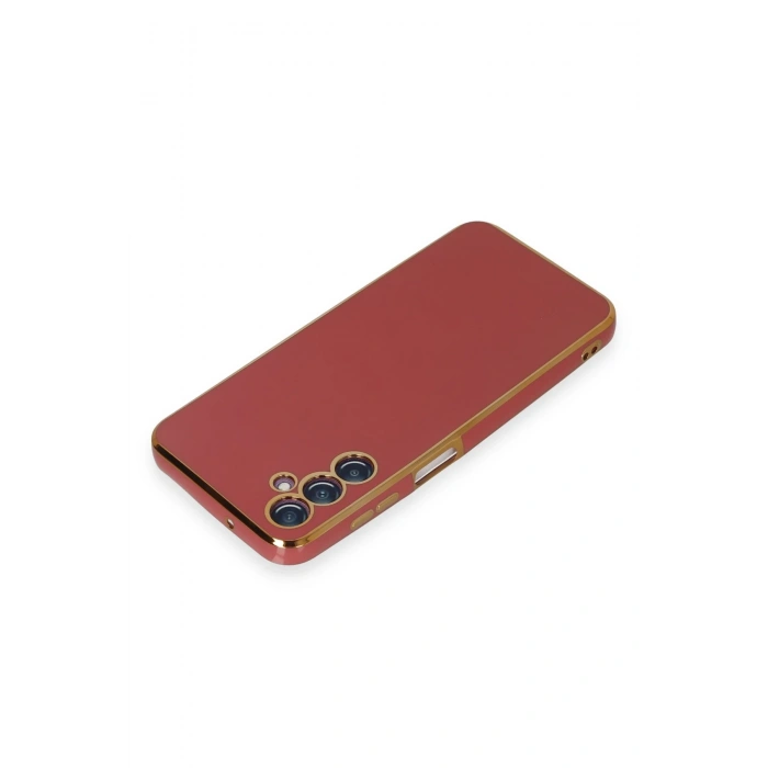 Newface Samsung Galaxy M14 5G Kılıf Volet Silikon - Kırmızı