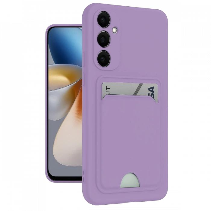 Newface Samsung Galaxy M15 Kelvin Kartvizitli Silikon - Lila