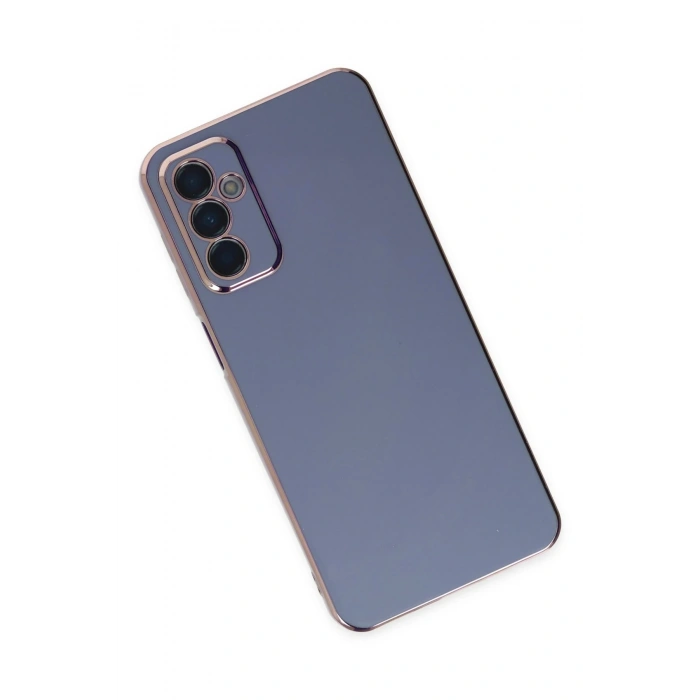 Newface Samsung Galaxy M23 Kılıf Volet Silikon - Mavi