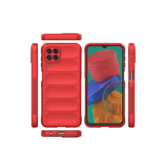 Newface Samsung Galaxy M33 Kılıf Optimum Silikon - Kırmızı