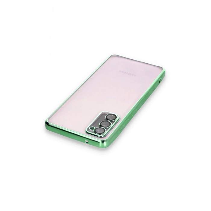 Newface Samsung Galaxy S20 FE Kılıf Razer Lensli Silikon - Yeşil