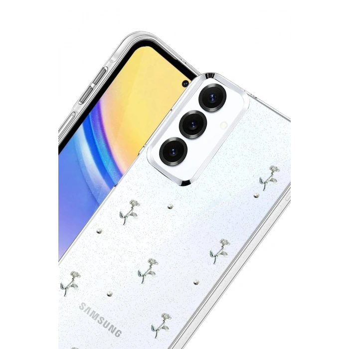 Newface Samsung Galaxy S23 FE Fiyonk Desenli Kapak - Desen 4