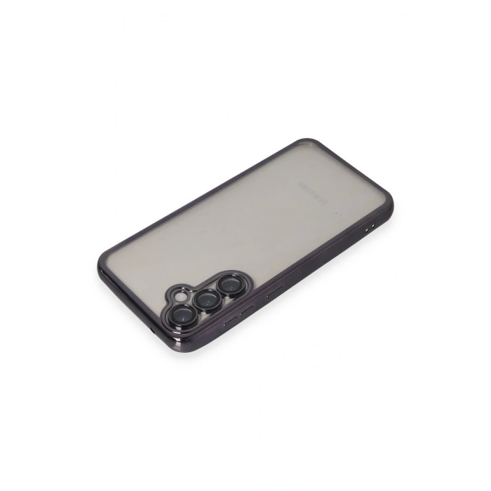 Newface Samsung Galaxy S23 FE Kılıf Razer Lensli Silikon - Mor