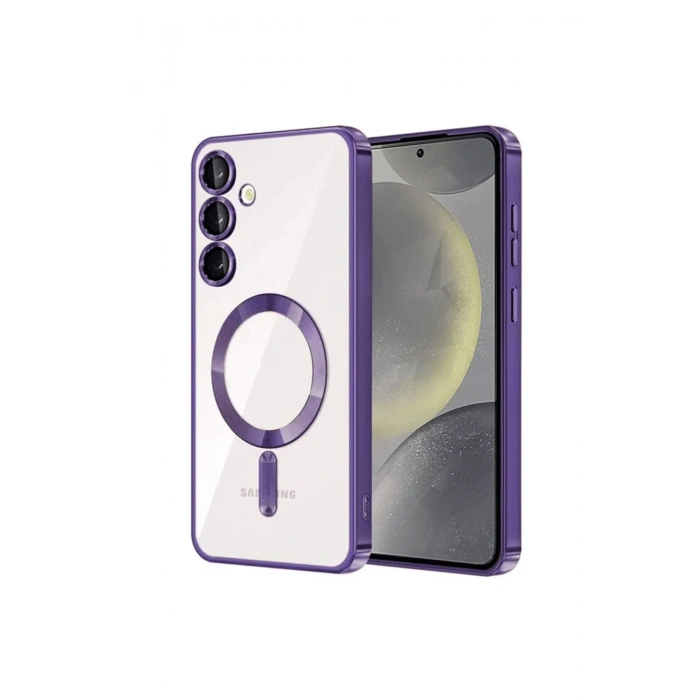 Newface Samsung Galaxy S23 Kılıf Kross Magneticsafe Kapak - Mor