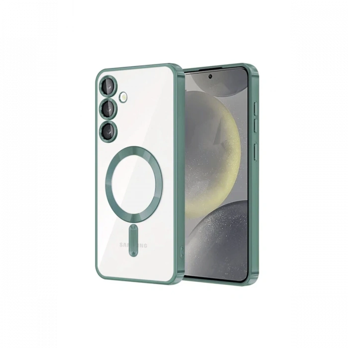 Newface Samsung Galaxy S23 Plus Kılıf Kross Magneticsafe Kapak - Koyu Yeşil