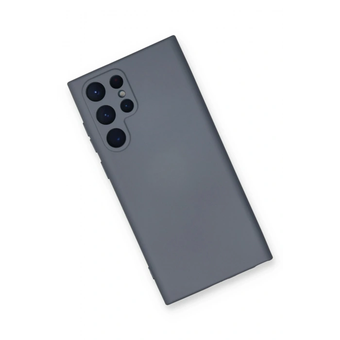 Newface Samsung Galaxy S23 Ultra Kılıf Nano içi Kadife Silikon - Gri