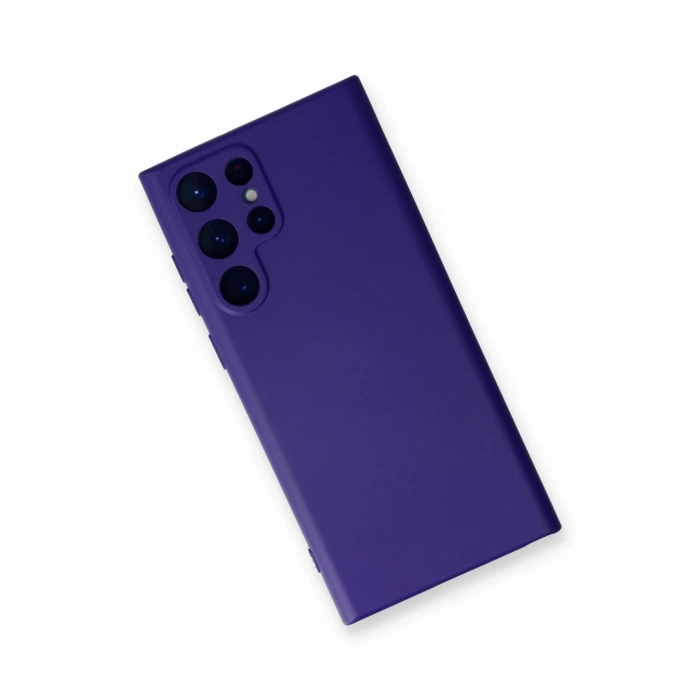 Newface Samsung Galaxy S23 Ultra Kılıf Nano içi Kadife Silikon - Mor