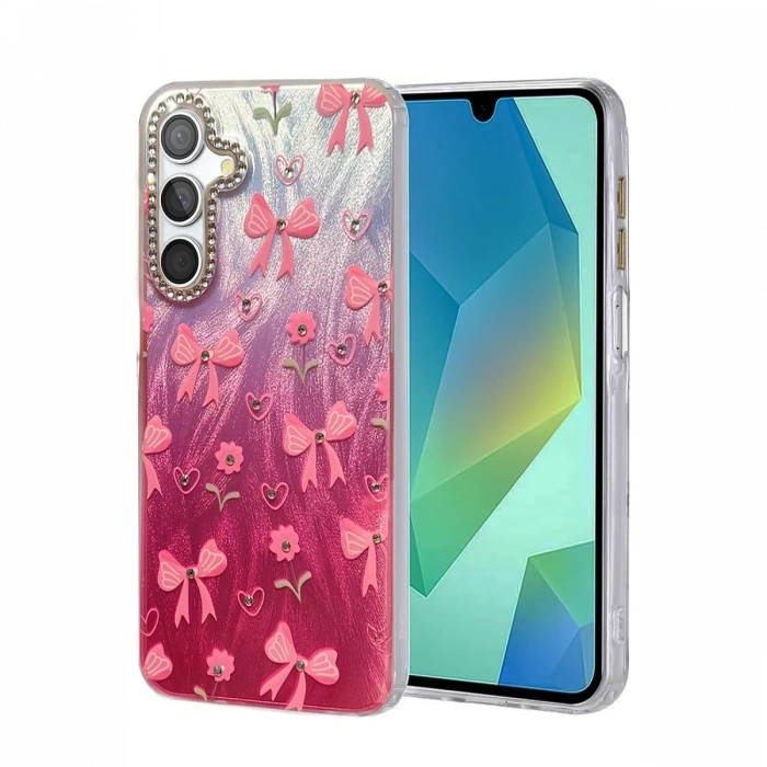 Newface Samsung Galaxy S24 FE Kılıf Blade Aynalı Desenli Kapak - Desen 3