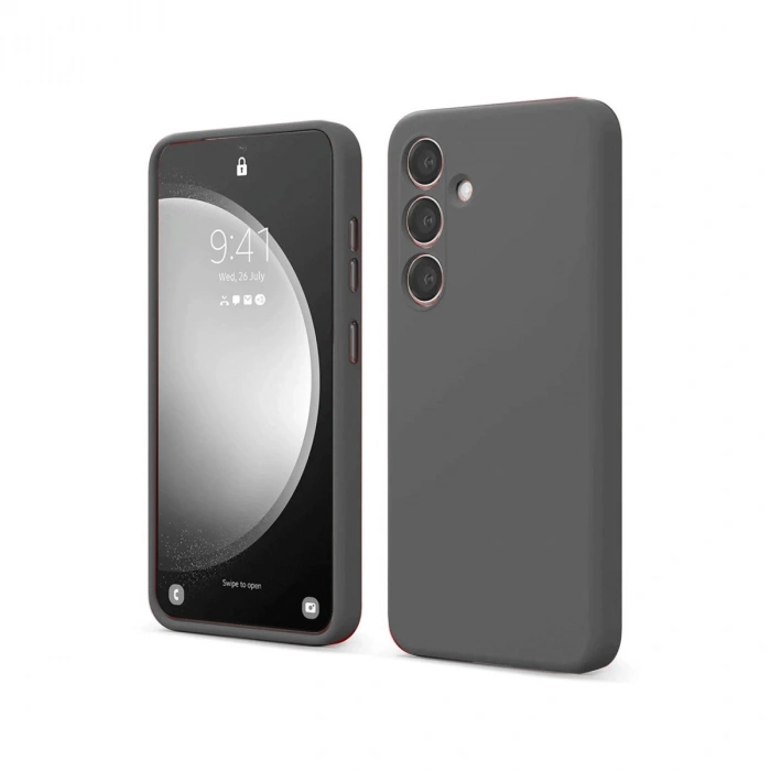 Newface Samsung Galaxy S24 FE Kılıf First Silikon - Gri