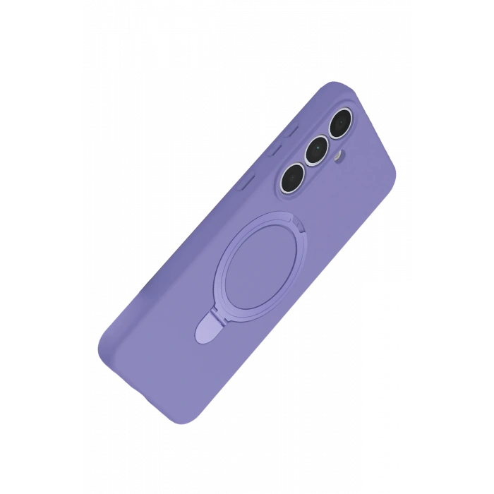 Newface Samsung Galaxy S24 FE Regal Magsafe Standlı Kapak - Lila