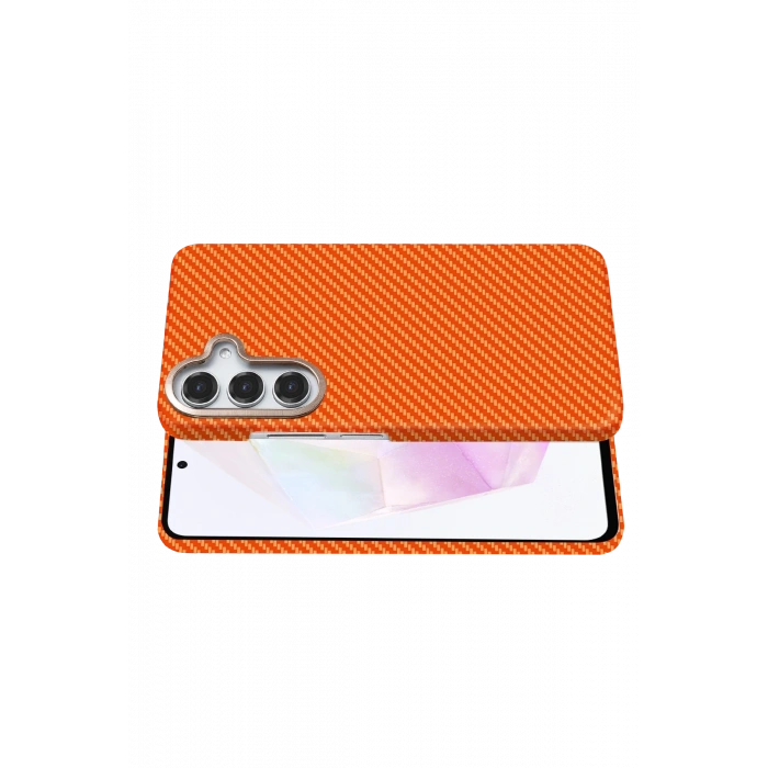 Newface Samsung Galaxy S24 FE Vega Magsafe Kapak - Turuncu