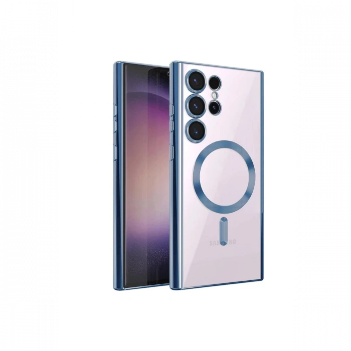 Newface Samsung Galaxy S24 Ultra Kılıf Kross Magneticsafe Kapak - Sierra Blue