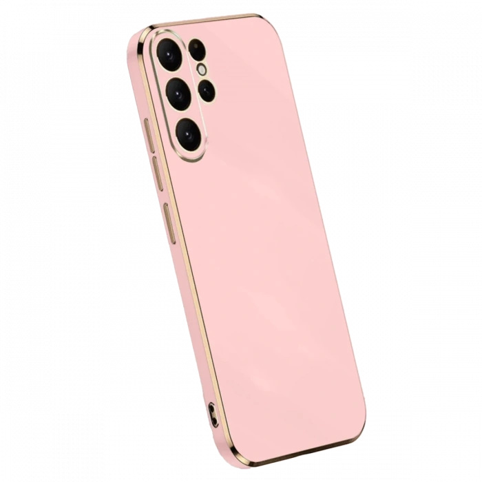 Newface Samsung Galaxy S24 Ultra Kılıf Volet Silikon - Pembe