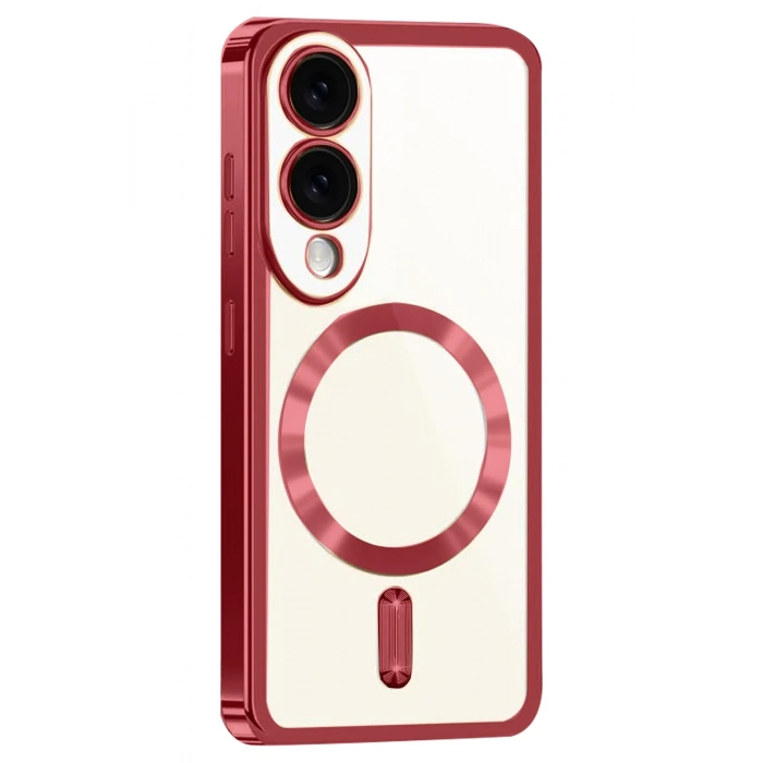 Newface Samsung Galaxy S25 Edge Kross Magneticsafe Kapak - Kırmızı