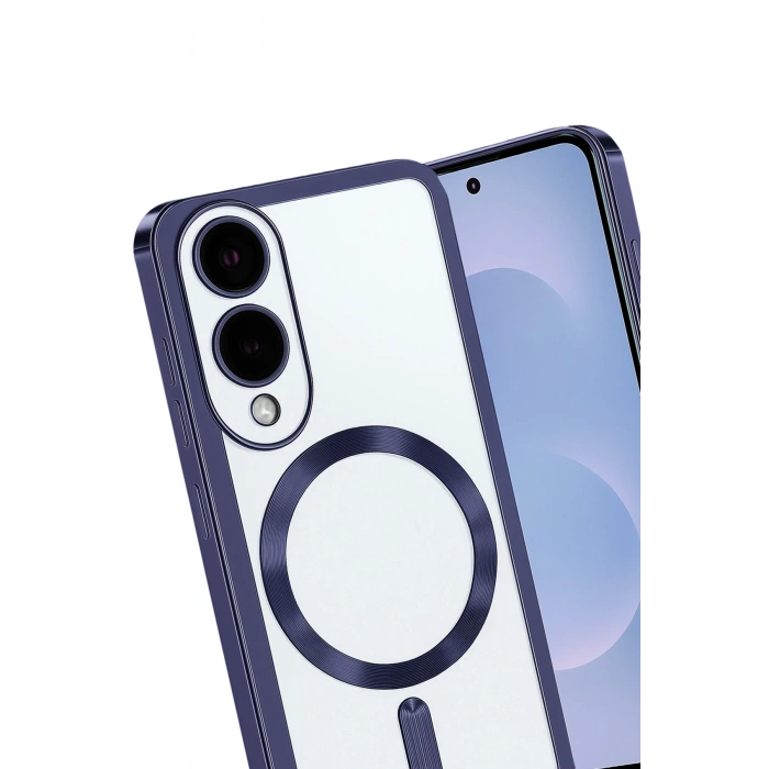 Newface Samsung Galaxy S25 Edge Kross Magneticsafe Kapak - Lacivert