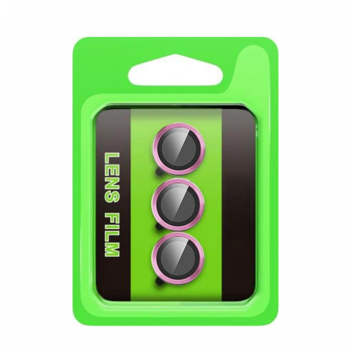 Newface Samsung Galaxy S25 FE Raze Metal Kamera Lens - Pembe