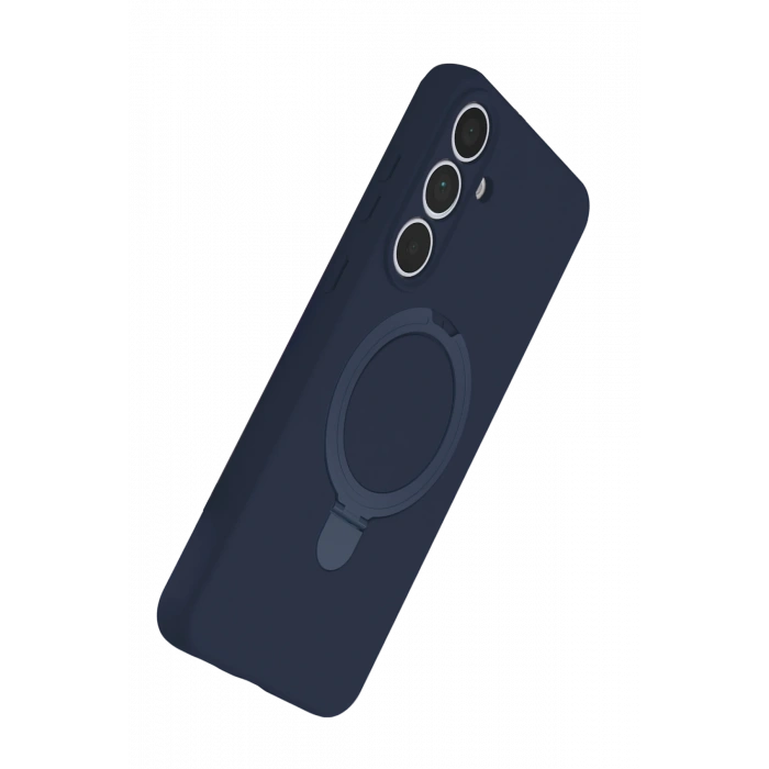 Newface Samsung Galaxy S25 FE Regal Magsafe Standlı Kapak - Lacivert