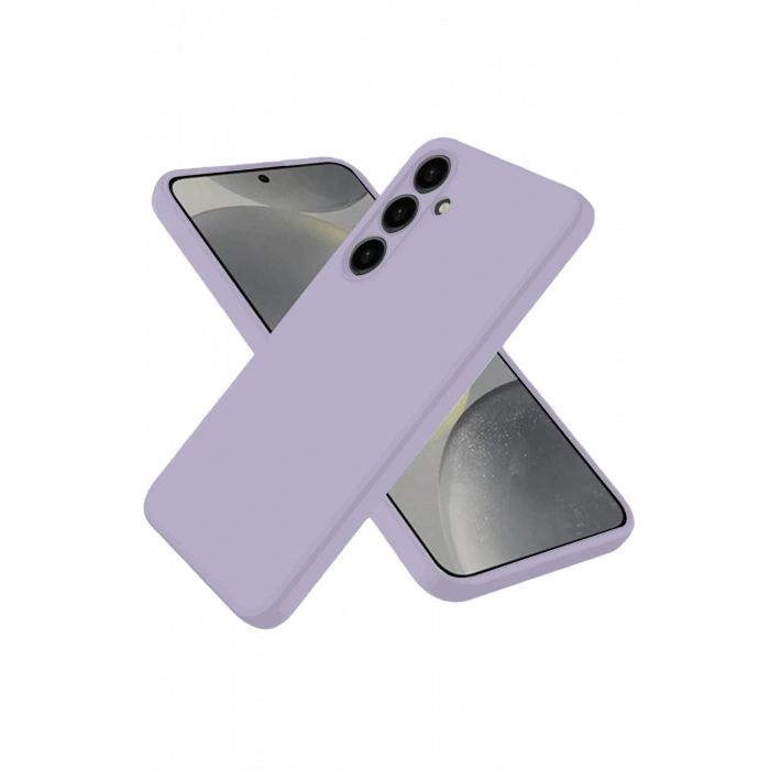 Newface Samsung Galaxy S25 Kılıf Nano içi Kadife Silikon - Lila