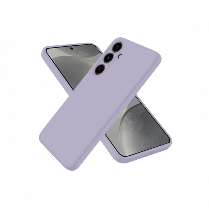 Newface Samsung Galaxy S25 Kılıf Nano içi Kadife Silikon - Lila