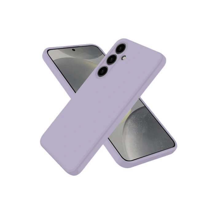 Newface Samsung Galaxy S25 Kılıf Nano içi Kadife Silikon - Lila