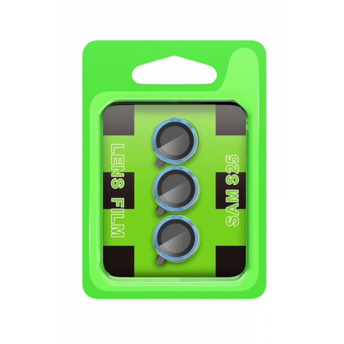 Newface Samsung Galaxy S25 Raze Metal Kamera Lens - Mavi