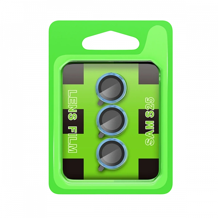 Newface Samsung Galaxy S25 Raze Metal Kamera Lens - Mavi