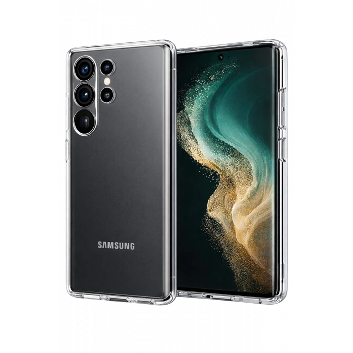 Newface Samsung Galaxy S26 Ultra Lüx Şeffaf Silikon - Şeffaf