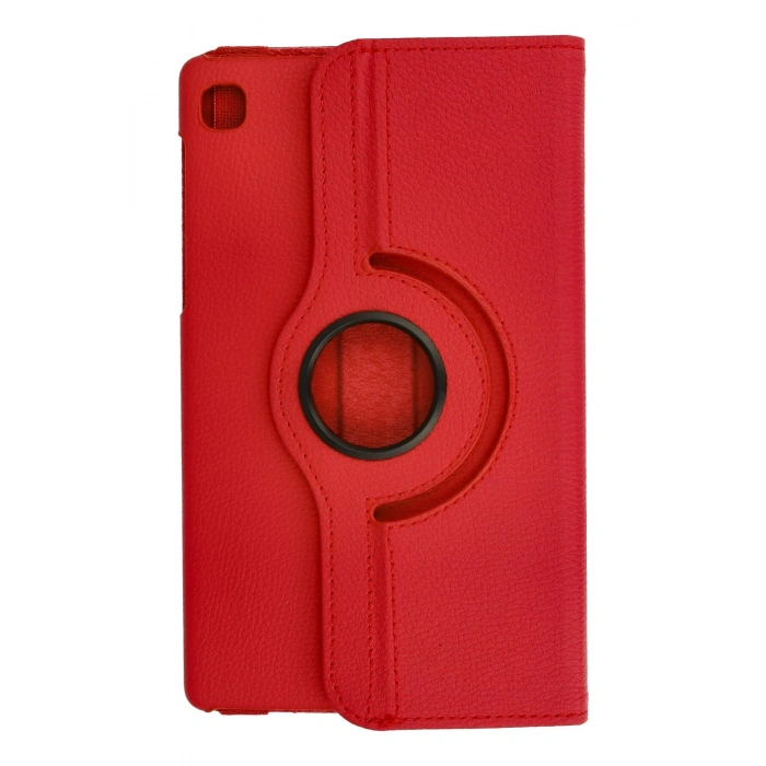 Newface Samsung Galaxy T220 Tab A7 Lite 8.7 Kılıf 360 Tablet Deri Kılıf - Kırmızı