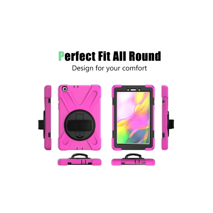 Newface Samsung Galaxy T290 Tab A 8 Kılıf Amazing Tablet Kapak - Pembe