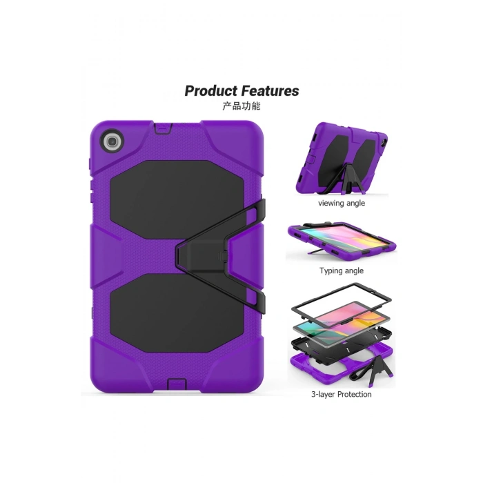 Newface Samsung Galaxy T510 Tab A 10.1 Kılıf Griffin Tablet Kapak - Mor