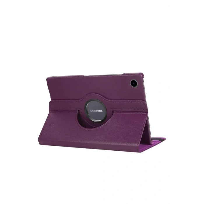 Newface Samsung Galaxy Tab A11 360 Tablet Deri Kılıf - Mürdüm