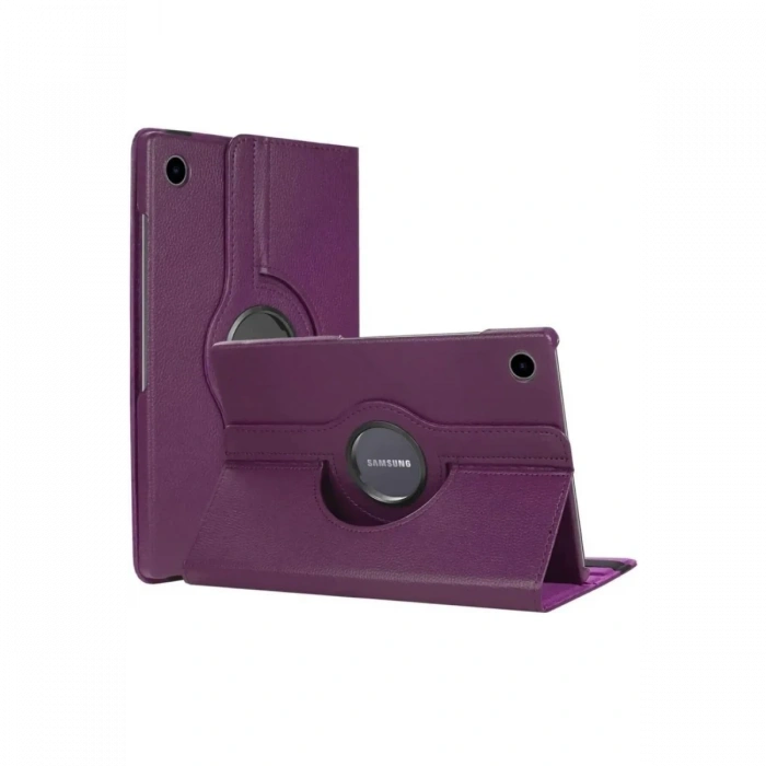 Newface Samsung Galaxy Tab A11 360 Tablet Deri Kılıf - Mürdüm