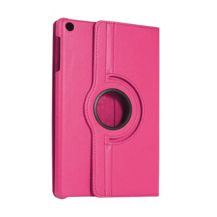 Newface Samsung Galaxy Tab A11 360 Tablet Deri Kılıf - Pembe