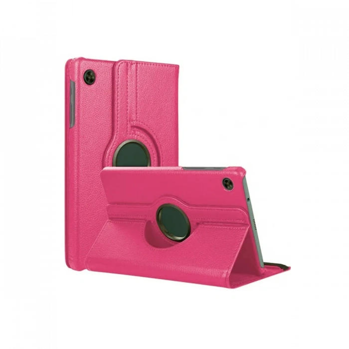 Newface Samsung Galaxy Tab A11 360 Tablet Deri Kılıf - Pembe