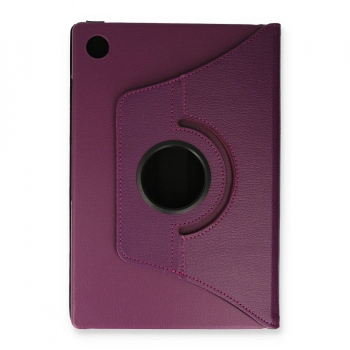 Newface Samsung Galaxy Tab A9 Plus Kılıf 360 Tablet Deri Kılıf - Mürdüm