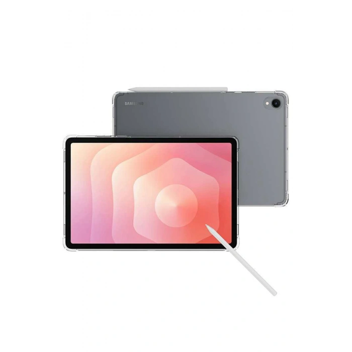 Newface Samsung Galaxy Tab S11 Kılıf Anti Shock Tablet Silikon - Şeffaf