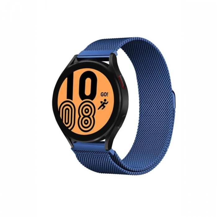 Newface Samsung Galaxy Watch 4 Metal Mıknatıslı Kordon - Mavi