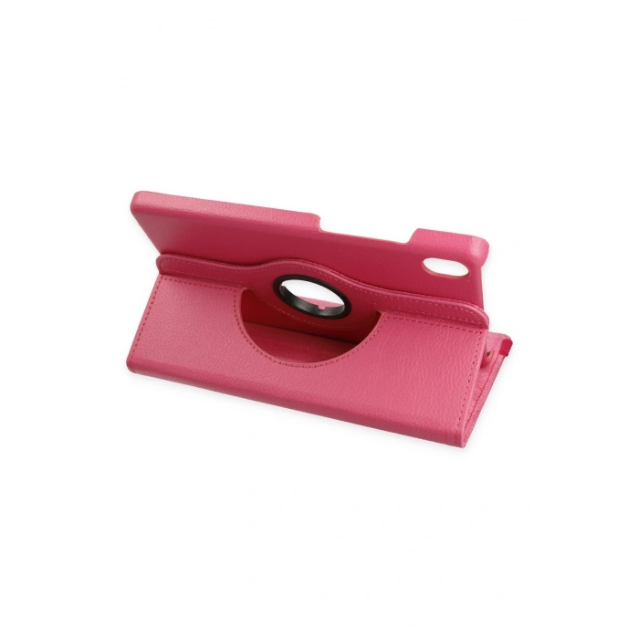 Newface Samsung Galaxy X510 Tab S9 FE 11 Kılıf 360 Tablet Deri Kılıf - Pembe