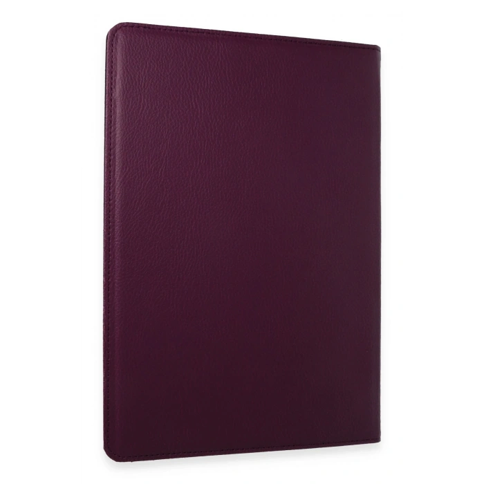 Newface Samsung Galaxy X610 Tab S9 FE Plus 12.4 Kılıf 360 Tablet Deri Kılıf - Mürdüm